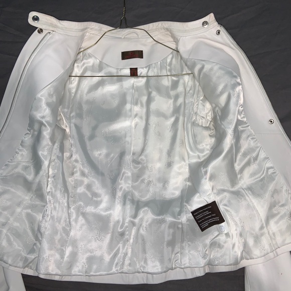 White Danier leather jacket - Picture 3 of 4